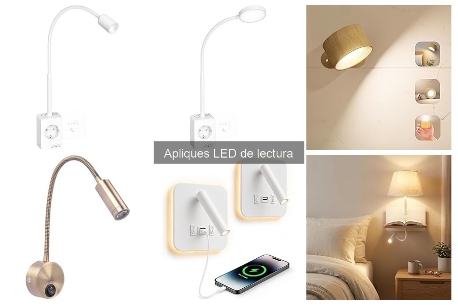 Ideas creativas para instalar apliques LED de lectura