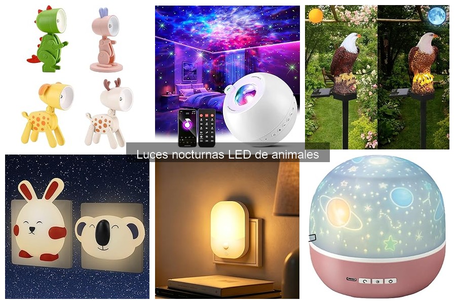 Ideas Creativas para Luces Nocturnas LED de Animales