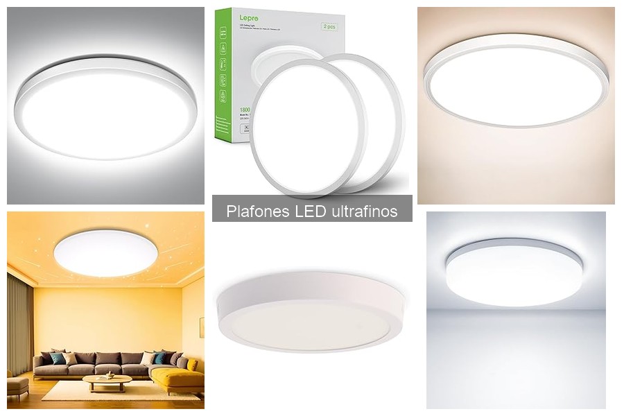Ideas de decoración con plafones LED ultrafinos para tu hogar