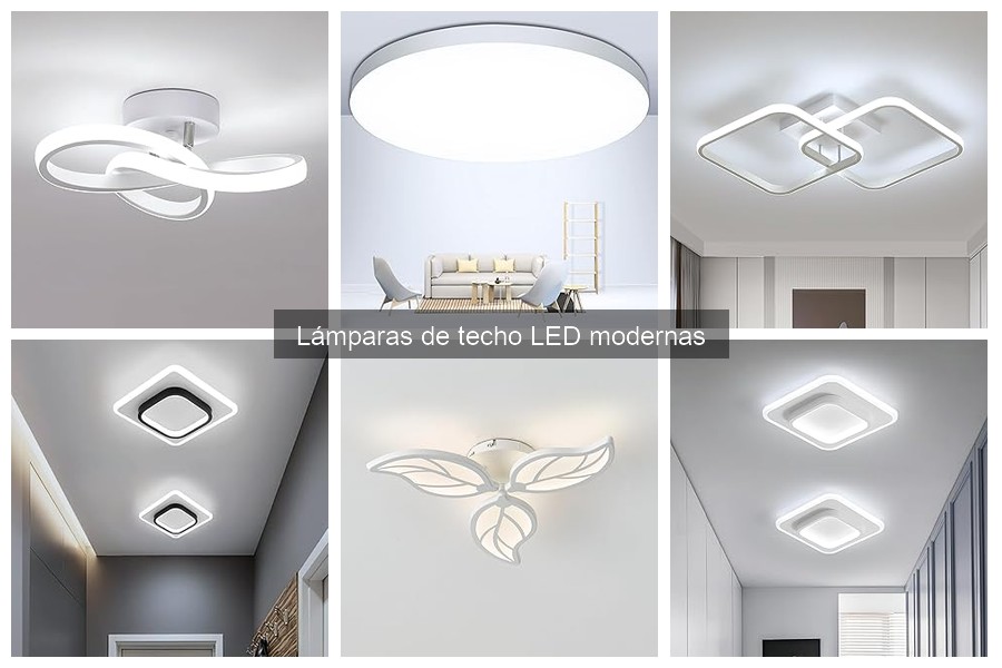Ideas para decorar con lámparas de techo LED modernas