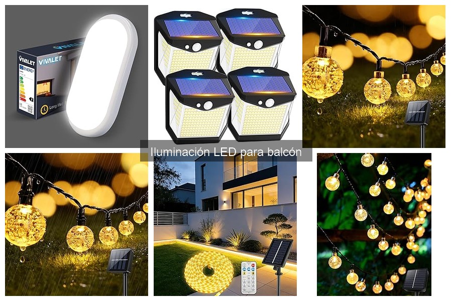 Iluminación LED regulable para balcones: ventajas y características