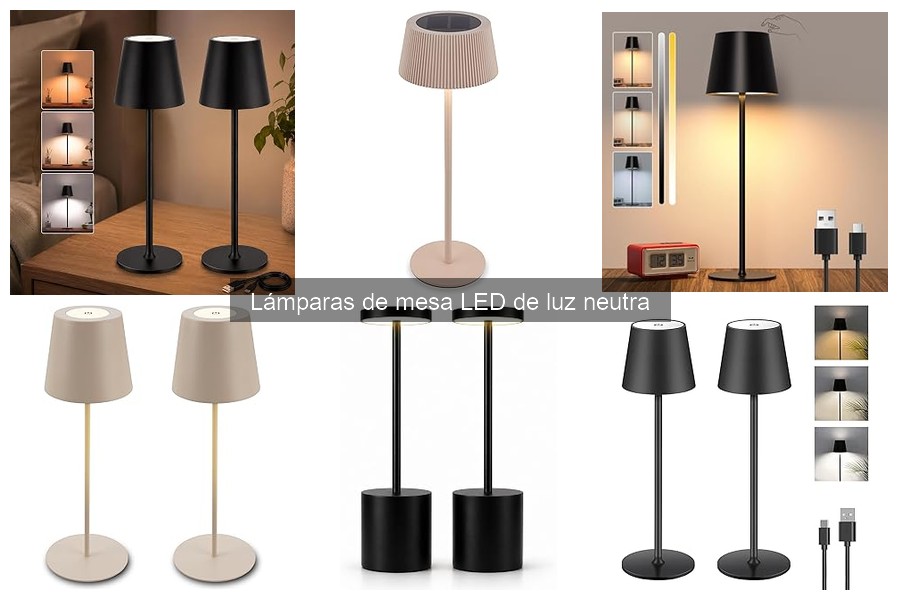 Instalación de Lámparas de Mesa LED de Luz Neutra: Paso a Paso
