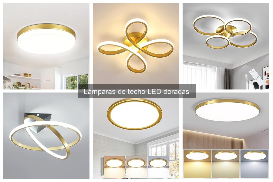 Instalación de Lámparas de Techo LED Doradas: Guía Rápida