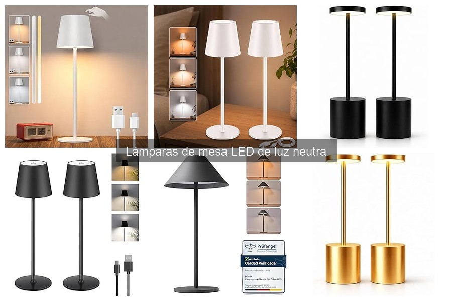 Lámparas de Mesa LED de Luz Neutra: Características y Beneficios