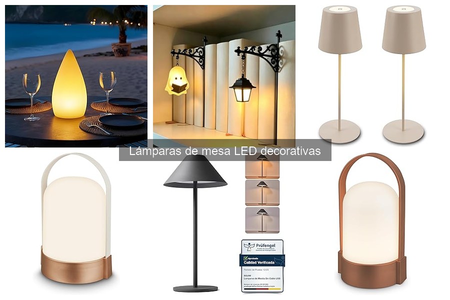 Lámparas de mesa LED decorativas con control remoto: ¿merecen la pena?