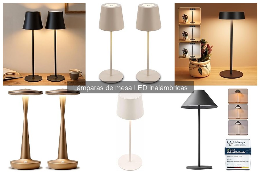 Lámparas de mesa LED inalámbricas: características y beneficios