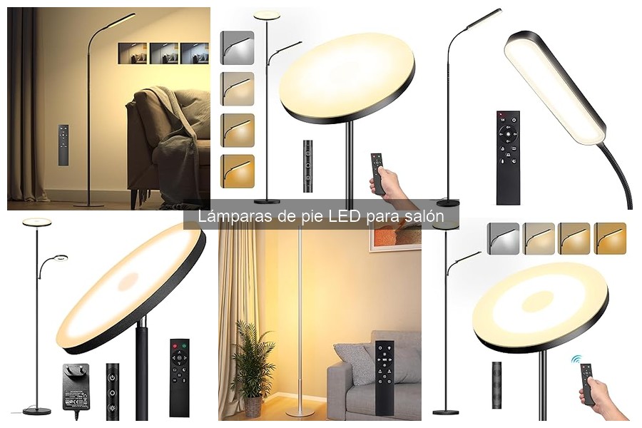 Lámparas de pie LED con control remoto: ¿merecen la pena?