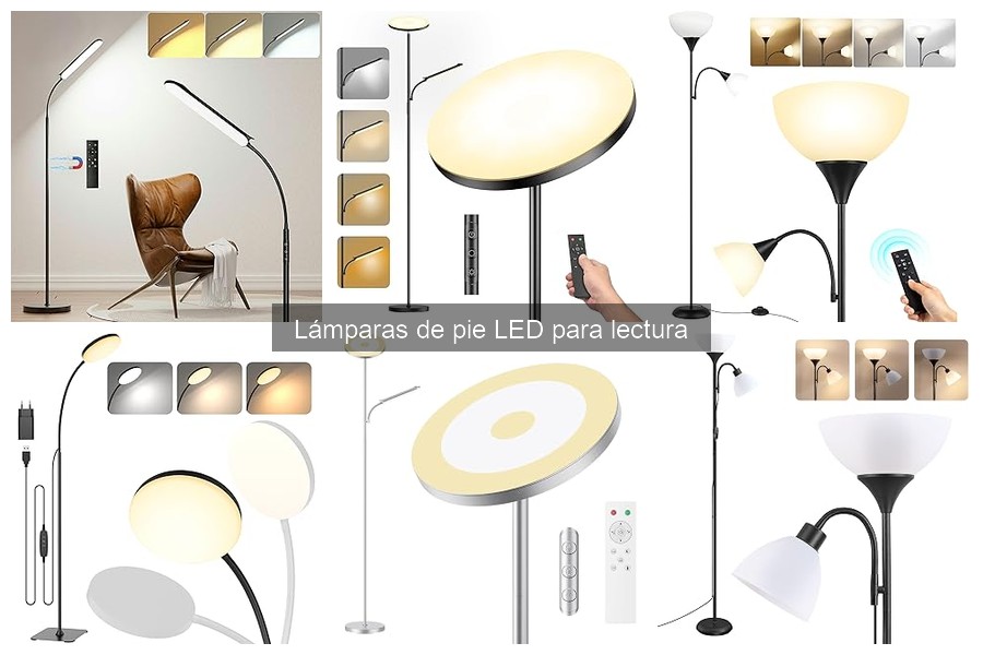 Lámparas de pie LED: ¿lectura ambiental o directa?