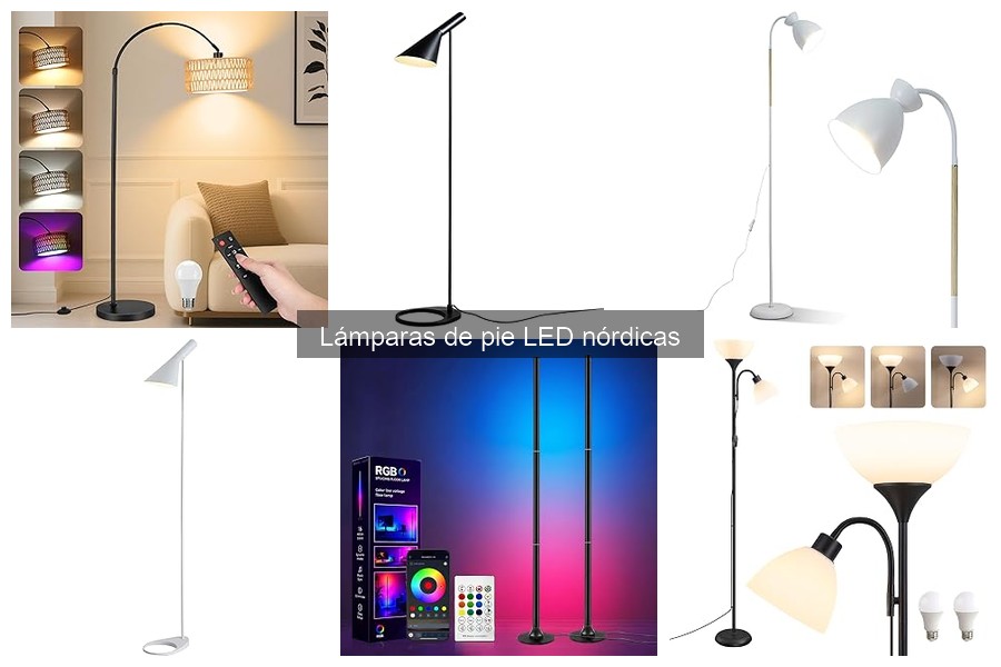 Lámparas de pie LED nórdicas smart: ¿realmente valen la pena?