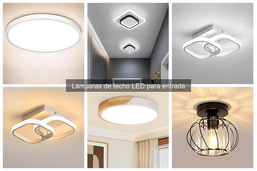 Lámparas de techo LED para entrada: características y beneficios