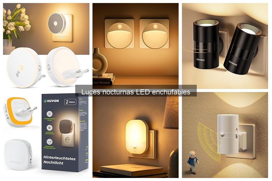 Luces Nocturnas LED Enchufables Inteligentes para Tu Hogar