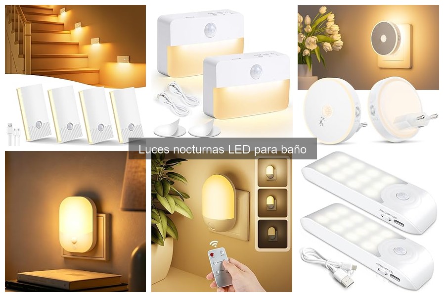 Luces Nocturnas LED Recargables para Baño: ¿Vale la Pena?