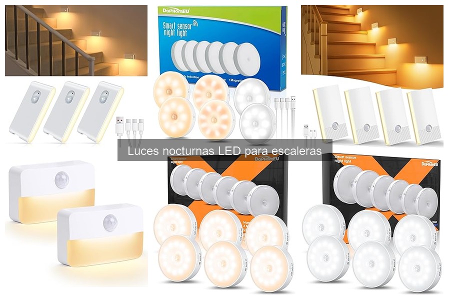Mantenimiento de luces nocturnas LED para escaleras