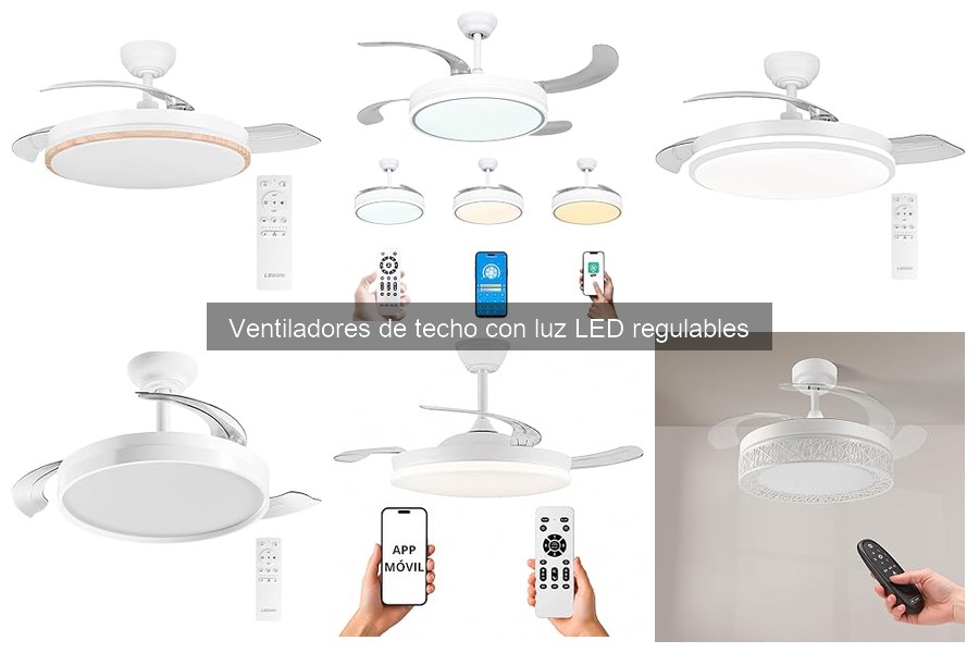 Mantenimiento de Ventiladores de Techo con Luz LED Regulables
