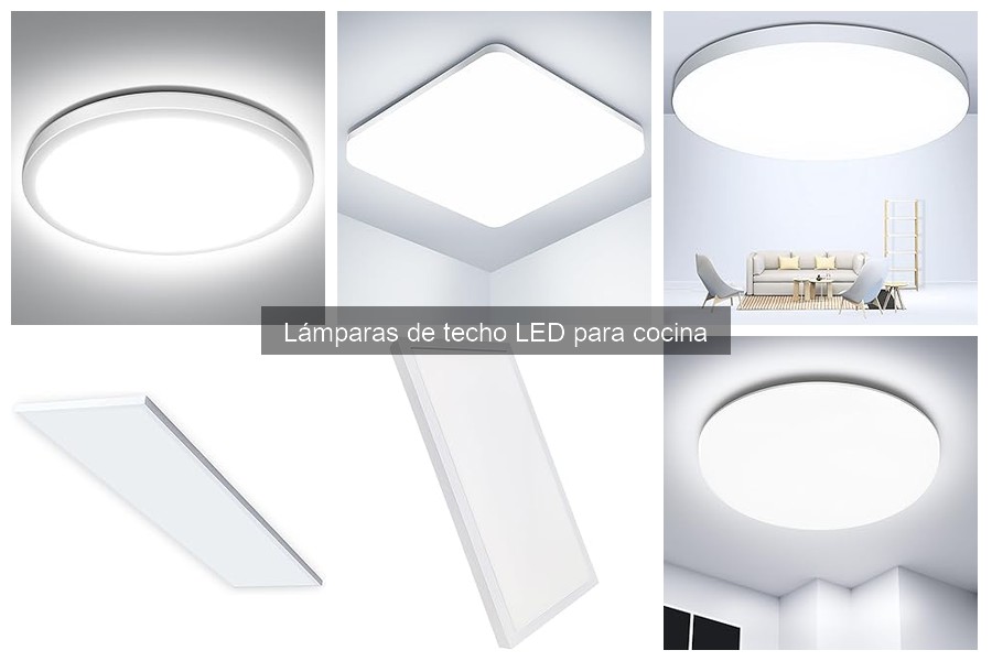 Mantenimiento y limpieza de lámparas de techo LED para cocina