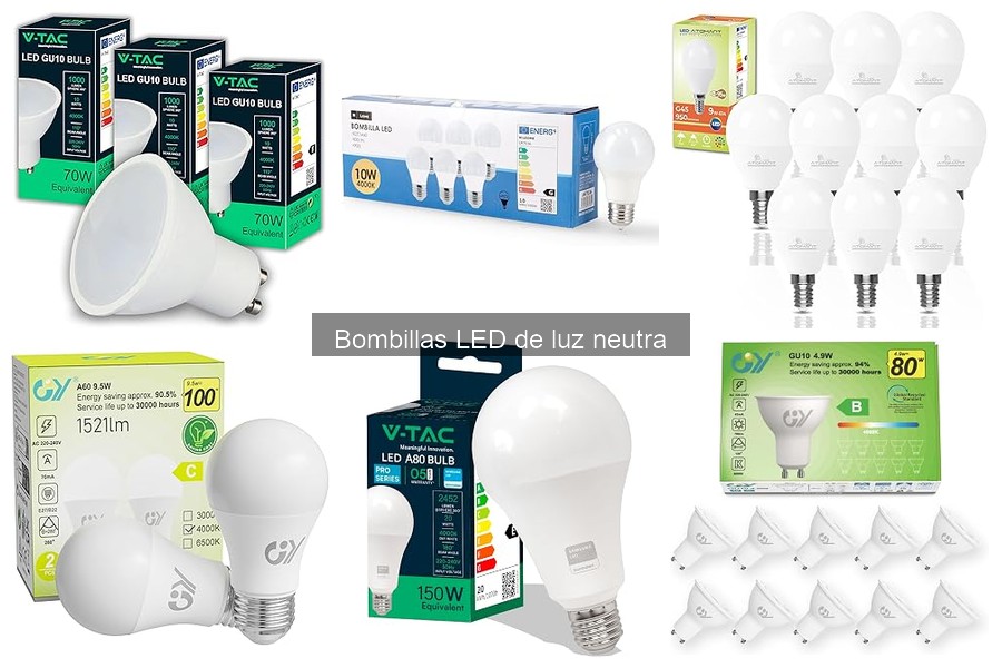 ** Mejores accesorios para bombillas LED de luz neutra