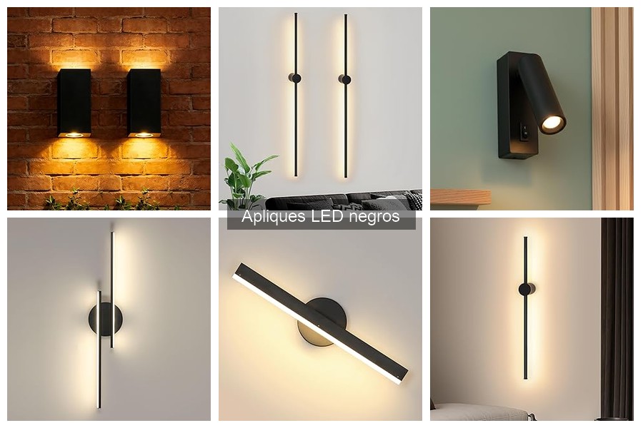 Mejores apliques LED negros para salón: comparativa y recomendaciones