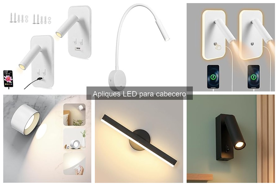 Mejores apliques LED para cabecero en 2023: Comparativa