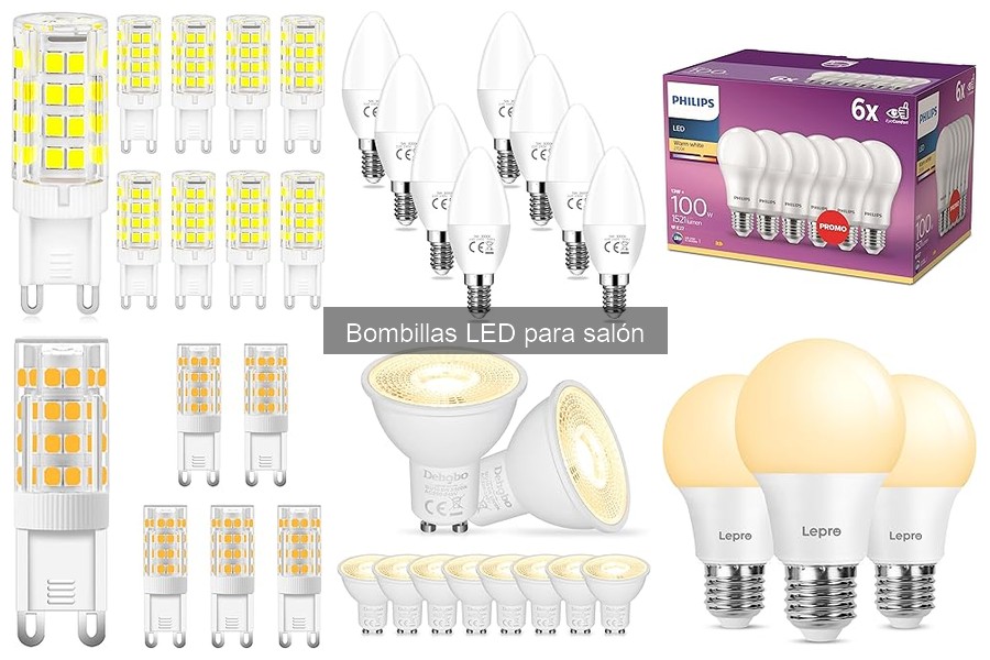 Mejores bombillas LED para salones pequeños: comparativa
