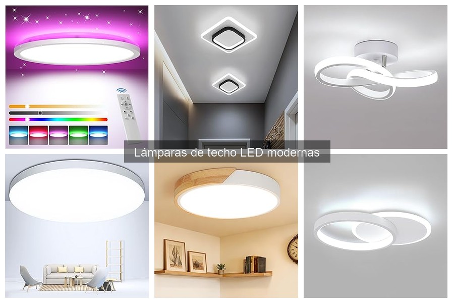 ** Mejores estilos de lámparas de techo LED modernas para decoración