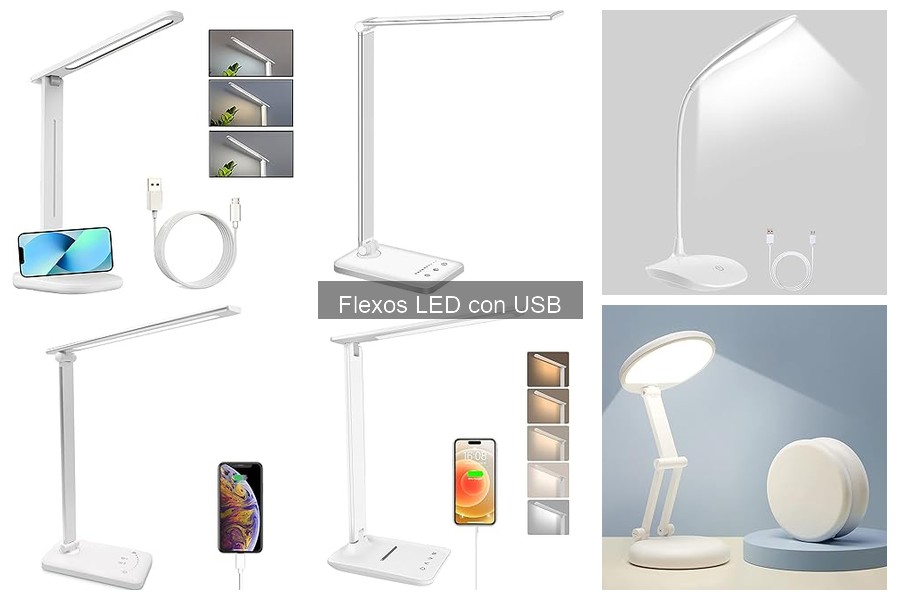 Mejores flexos LED con USB para escritorio: Comparativa 2023