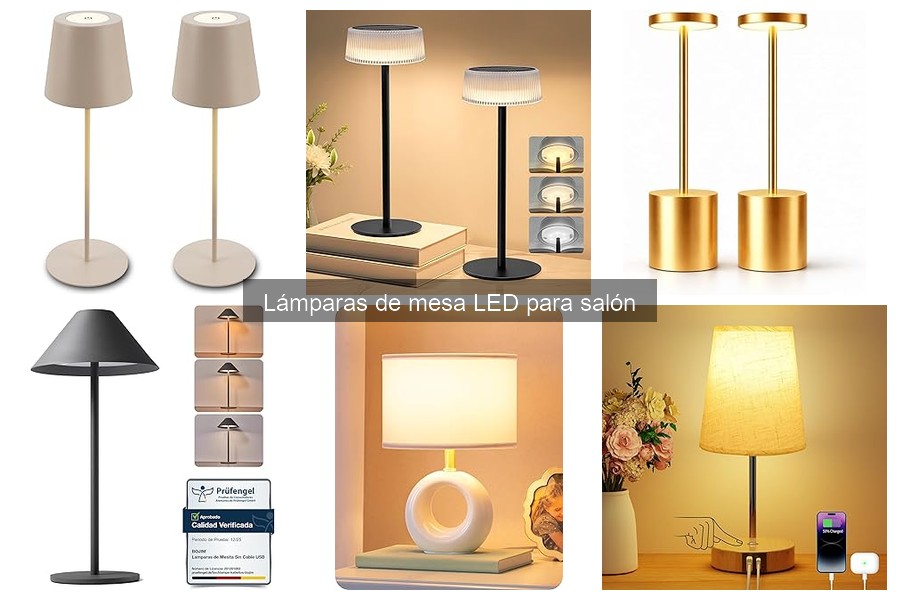 Mejores lámparas de mesa LED para espacios pequeños