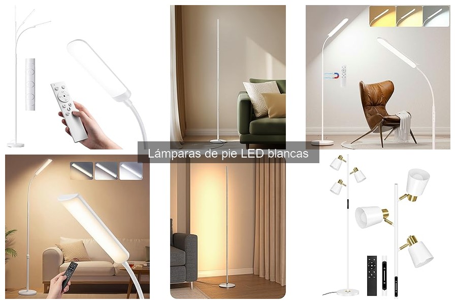 Mejores lámparas de pie LED blancas para tu dormitorio