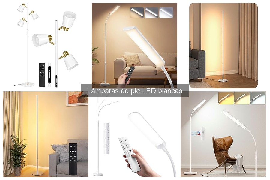 Mejores lámparas de pie LED blancas para tu sala de estar