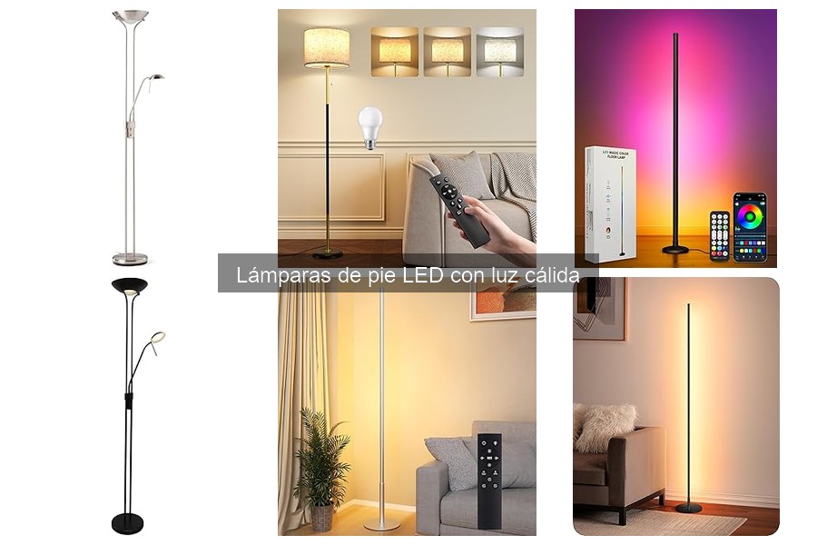 Mejores lámparas de pie LED con luz cálida para leer