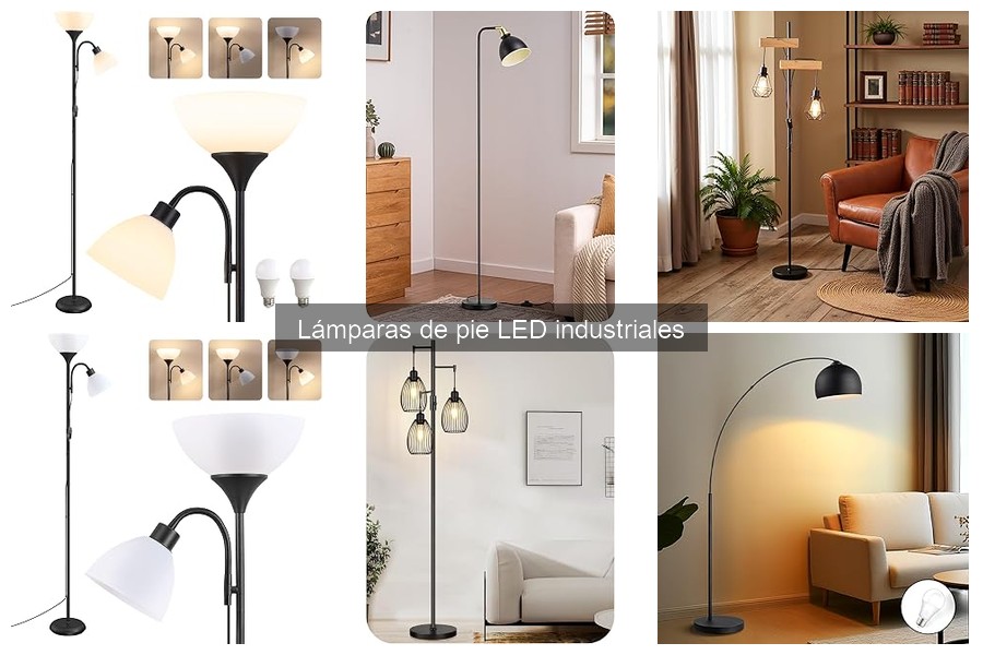 Mejores lámparas de pie LED industriales para oficinas