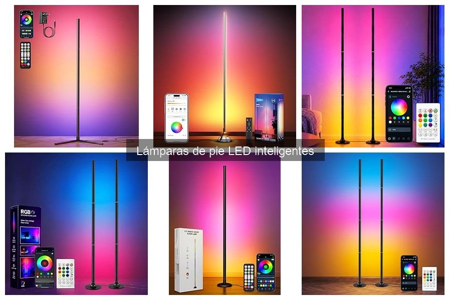 Mejores lámparas de pie LED inteligentes para espacios pequeños