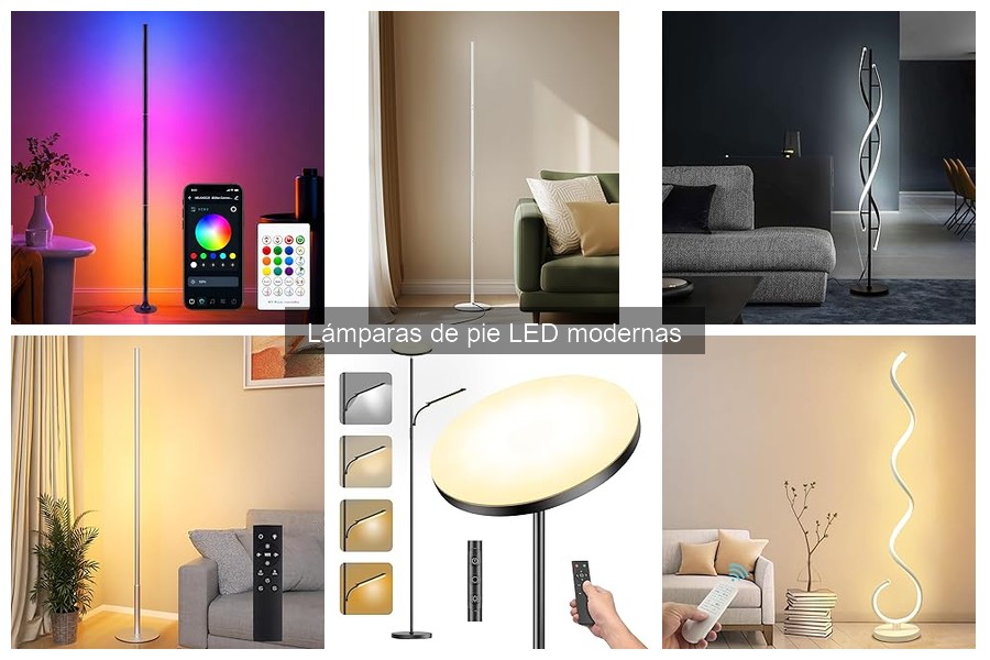 Mejores lámparas de pie LED modernas para interior en 2023
