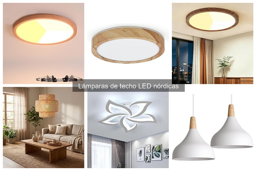 Mejores lámparas de techo LED nórdicas para tu salón