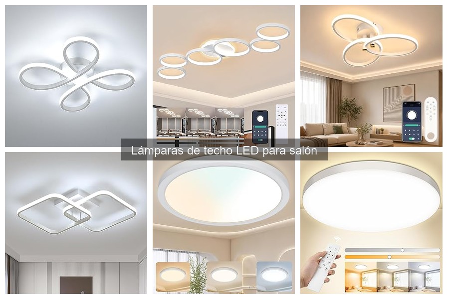 Mejores lámparas de techo LED para salón según opiniones