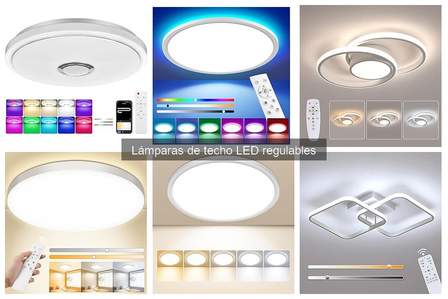 Mejores lámparas de techo LED regulables para salas de estar