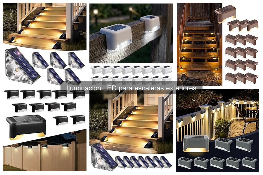 Mejores luces LED para escaleras exteriores: marcas destacadas