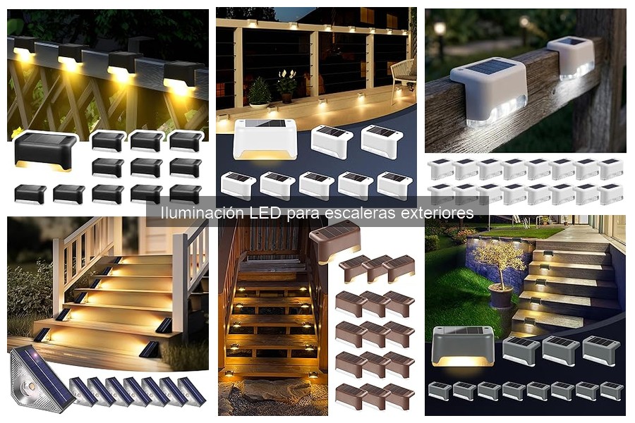 Mejores luces LED para escaleras exteriores: tipos y usos