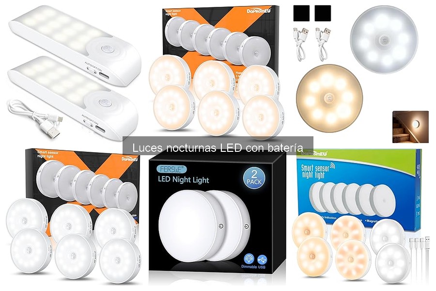 Mejores luces nocturnas LED con batería para adultos