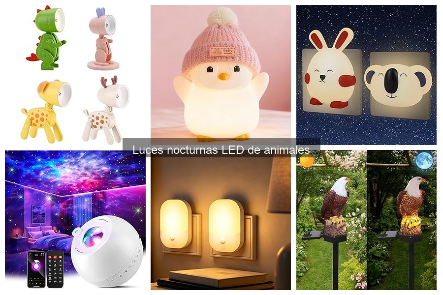 Mejores luces nocturnas LED de animales para niños