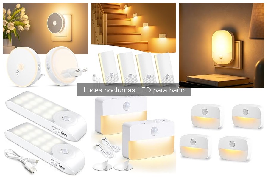 Mejores luces nocturnas LED para baños pequeños en 2023