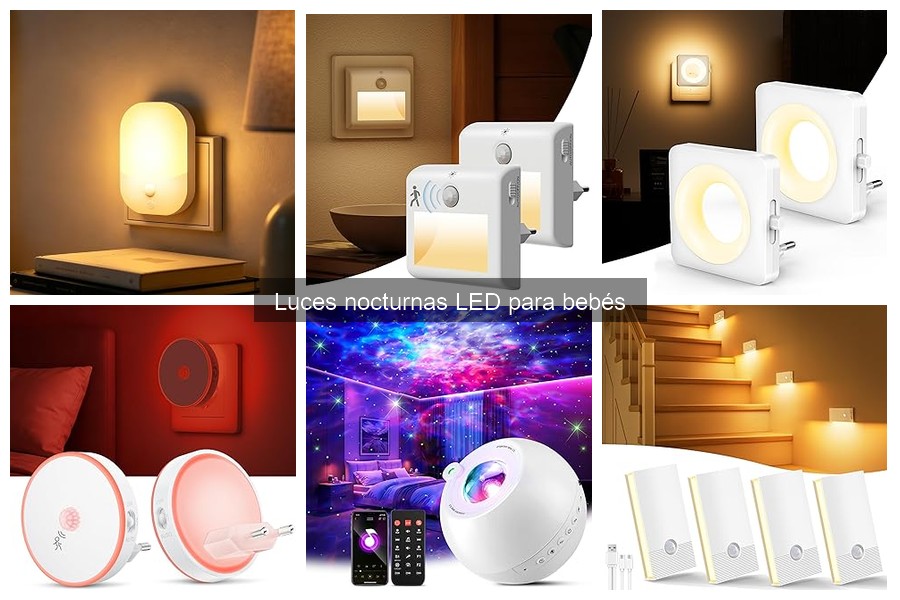 Mejores luces nocturnas LED para bebés: tipos y usos