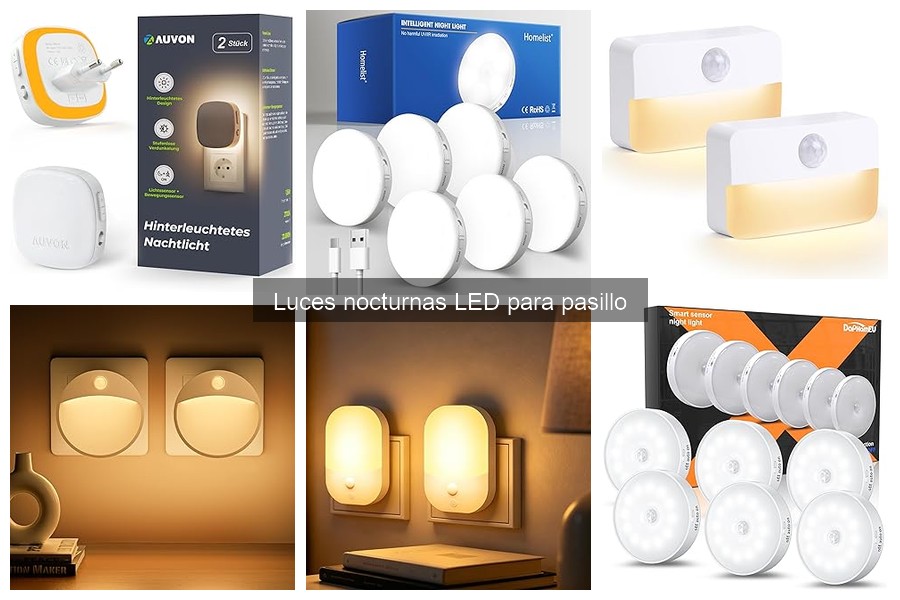 Mejores luces nocturnas LED para pasillo: comparativa 2023