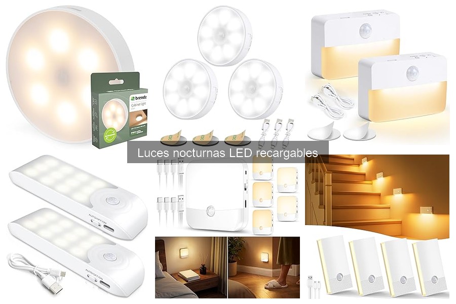 Mejores luces nocturnas LED recargables para personas mayores