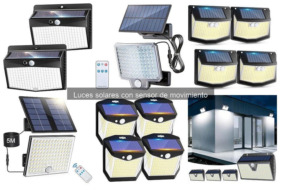 Mejores luces solares con sensor de movimiento para exteriores