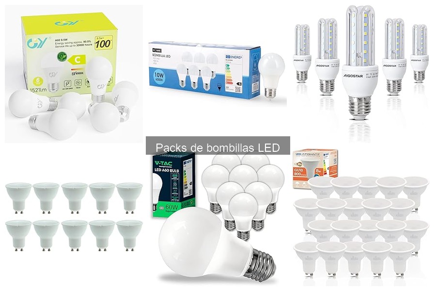 Mejores packs de bombillas LED para ahorro energético