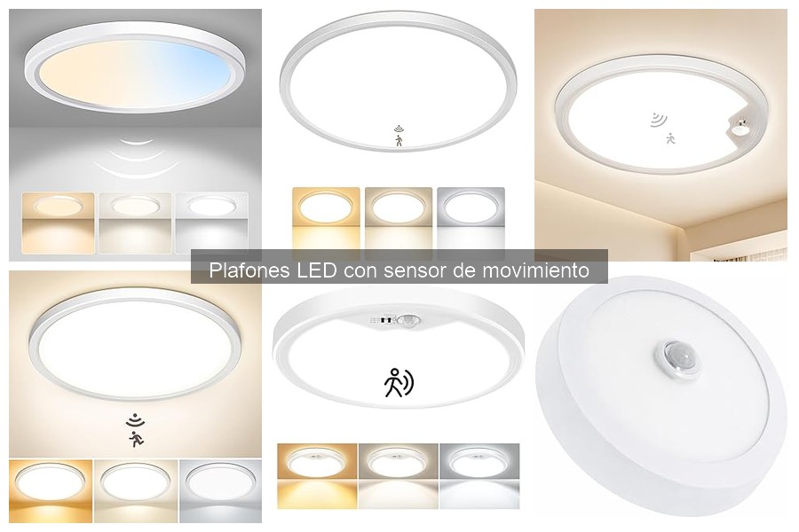 Mejores plafones LED con sensor de movimiento para exteriores