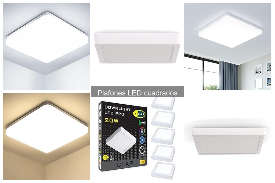 Mejores plafones LED cuadrados para iluminar tu cocina