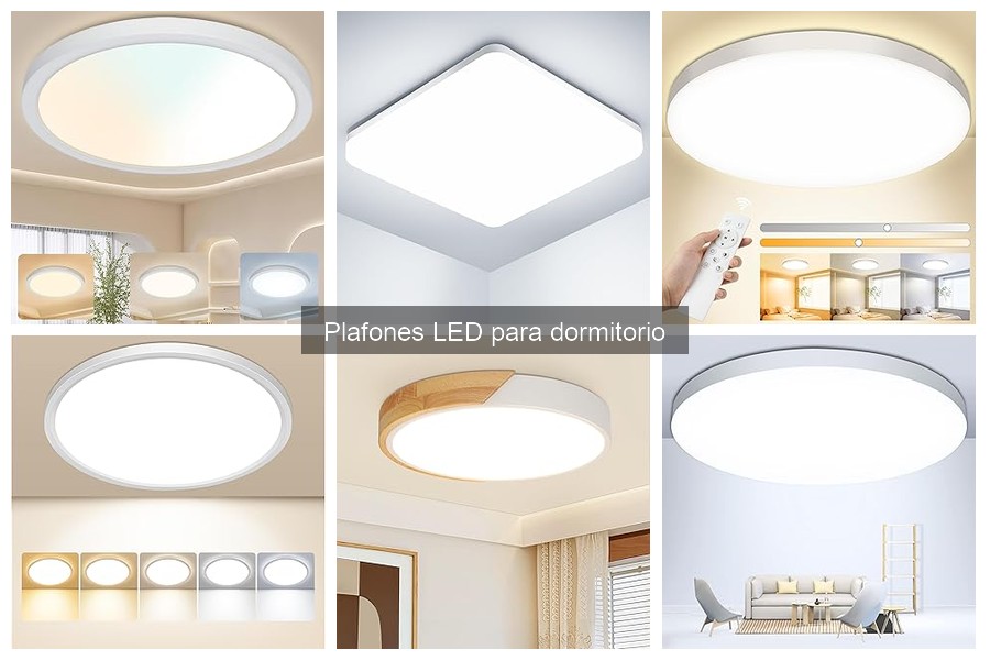 Mejores plafones LED para dormitorios pequeños: comparativa