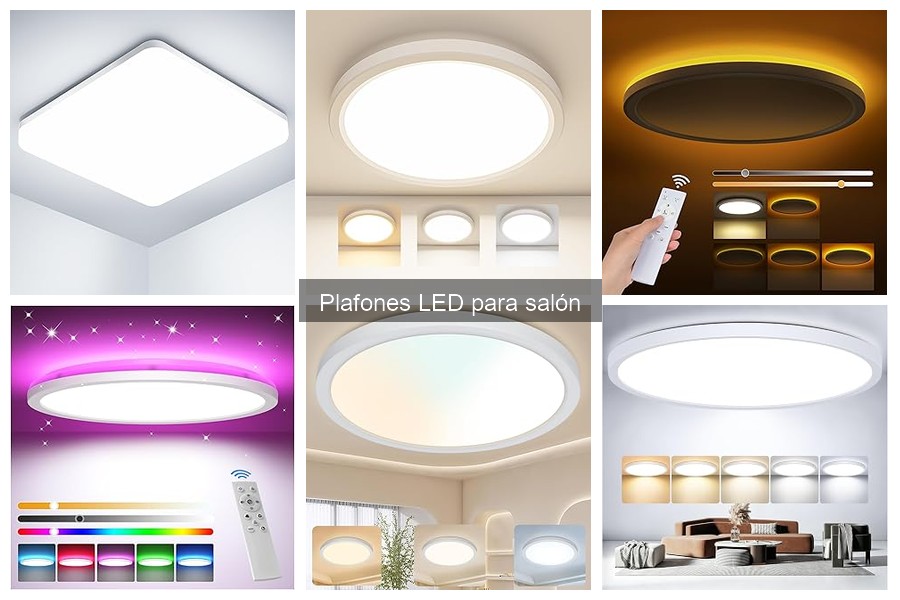 Mejores plafones LED para salones grandes - Comparativa