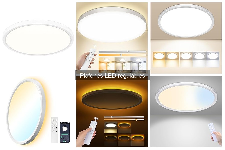 Mejores plafones LED regulables para salas de estar en 2023